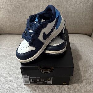 Nike Kids Navy and White Sneakers